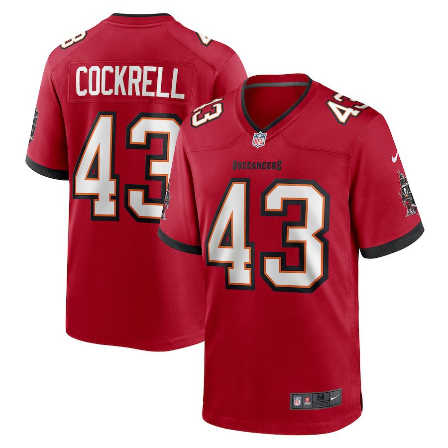 Men Tampa Bay Buccaneers #43 Ross Cockrell Nike Red Game NFL Jersey->tampa bay buccaneers->NFL Jersey